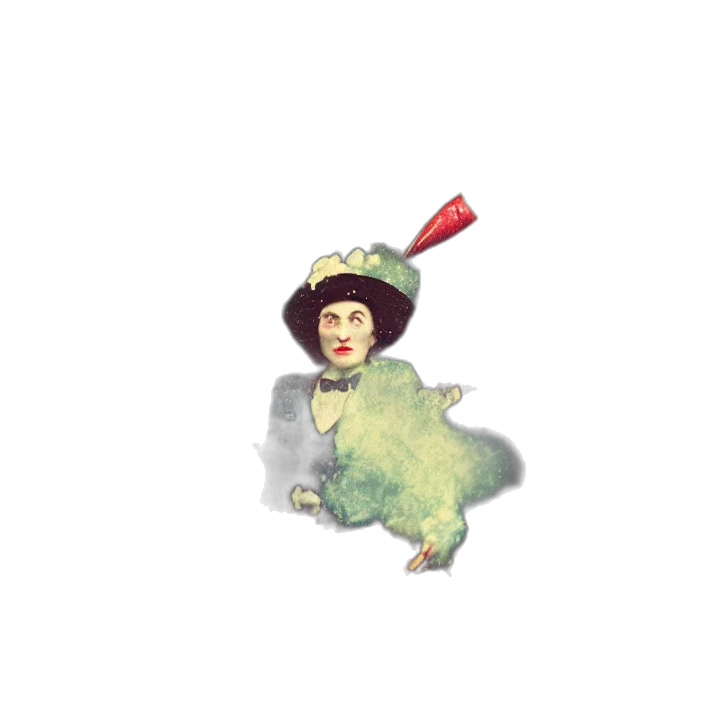hat, staff, creature, animal transparent PNG cut-out