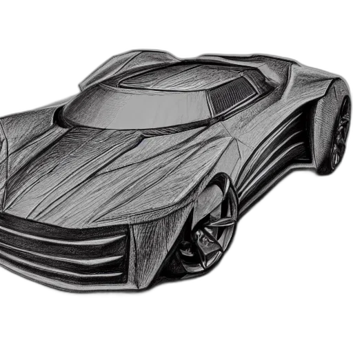 car, weapon, 3d render, concept art transparent PNG cut-out