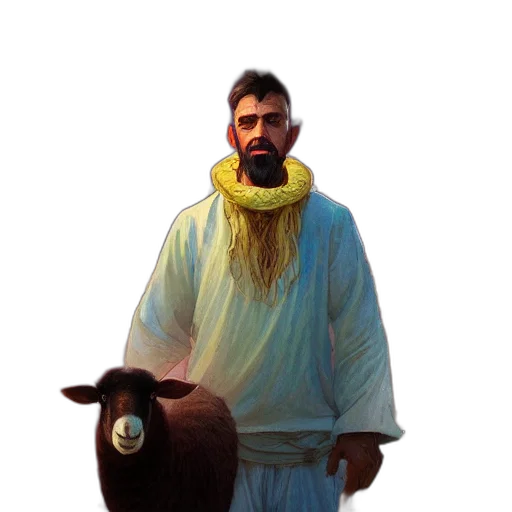 staff, animal, mask, face, oil painting, concept art, photorealistic, pixel art transparent PNG cut-out