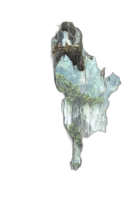staff, sword, crown, creature transparent PNG cut-out