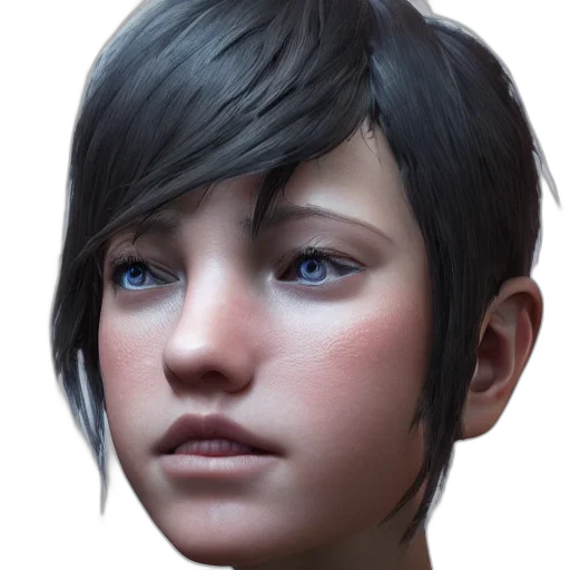 face, robot, mask, staff, photorealistic, 3d render, concept art, fantasy art transparent PNG cut-out