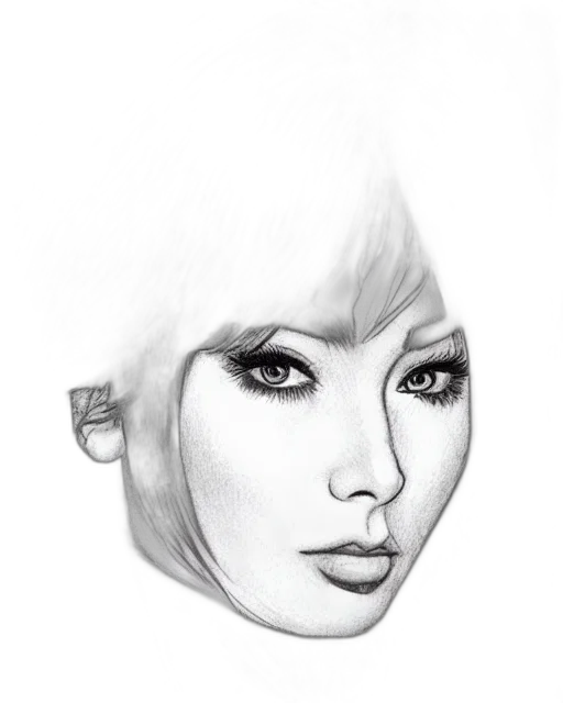face, hair, mask, crown, photorealistic, fantasy art, pencil sketch, cartoon transparent PNG cut-out