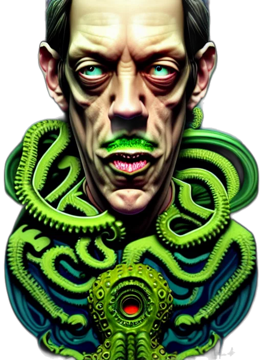 face, mask, creature, comic book art transparent PNG cut-out