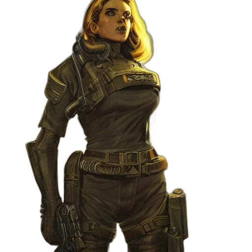jacket, staff, weapon, concept art, cyberpunk, comic book art, fantasy art, outer space transparent PNG cut-out