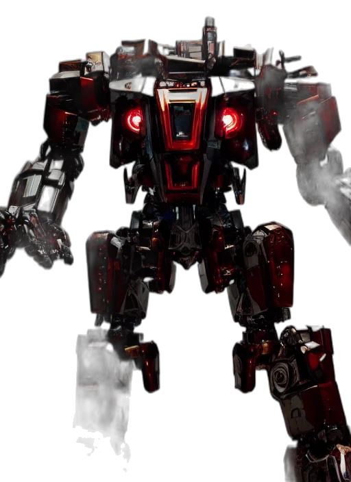 robot, weapon, concept art, 3d render, red, shiny, ornate, boxing transparent PNG cut-out