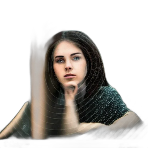 hair, face, sword, weapon, photorealistic, concept art, fantasy art, pixel art transparent PNG cut-out