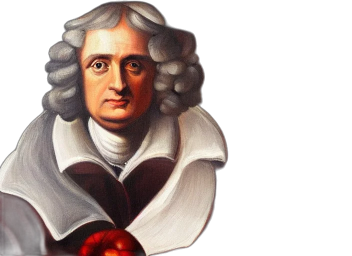 face, photorealistic, classical, portrait, sir, isaac, newton, rapper transparent PNG cut-out