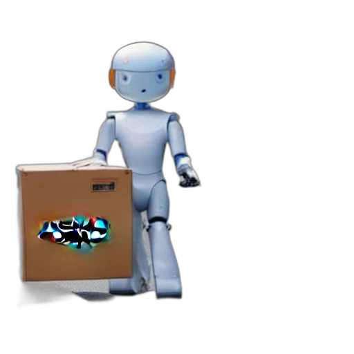 robot, 3d render, concept art, humanoid transparent PNG cut-out