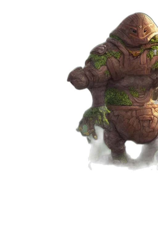 creature, concept art, fantasy art, 3d render, photorealistic, fog, earth tones, green transparent PNG cut-out