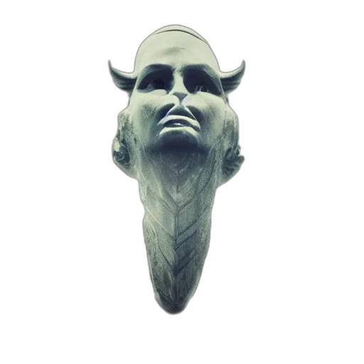 mask, face, creature, staff transparent PNG cut-out