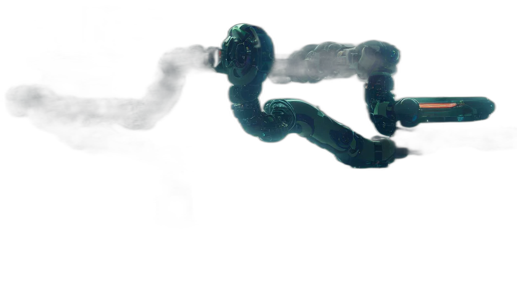 dragon, robot, staff, creature transparent PNG cut-out