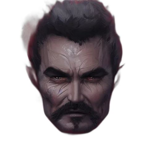 face, mask, creature, concept art transparent PNG cut-out