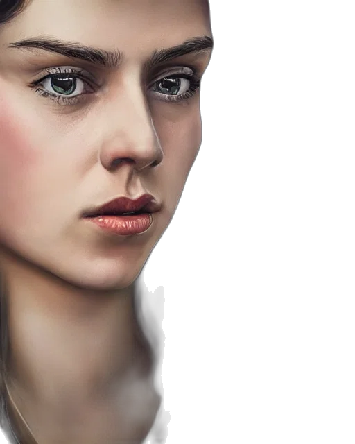 face, dragon, crown, jewelry, photorealistic, fantasy art, oil painting, concept art transparent PNG cut-out