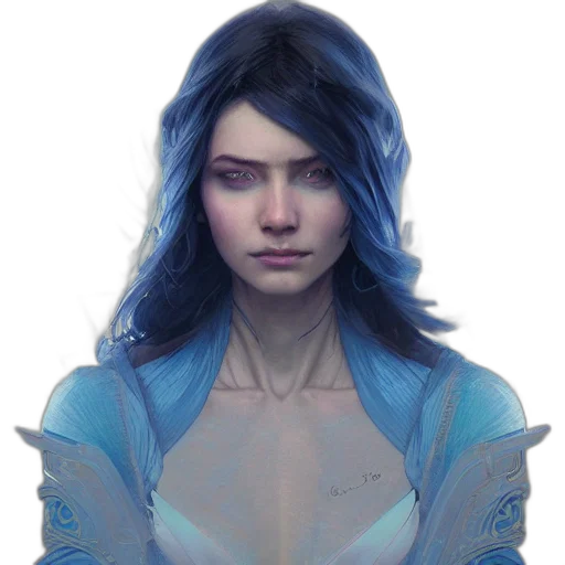 face, dress, fantasy art, concept art transparent PNG cut-out
