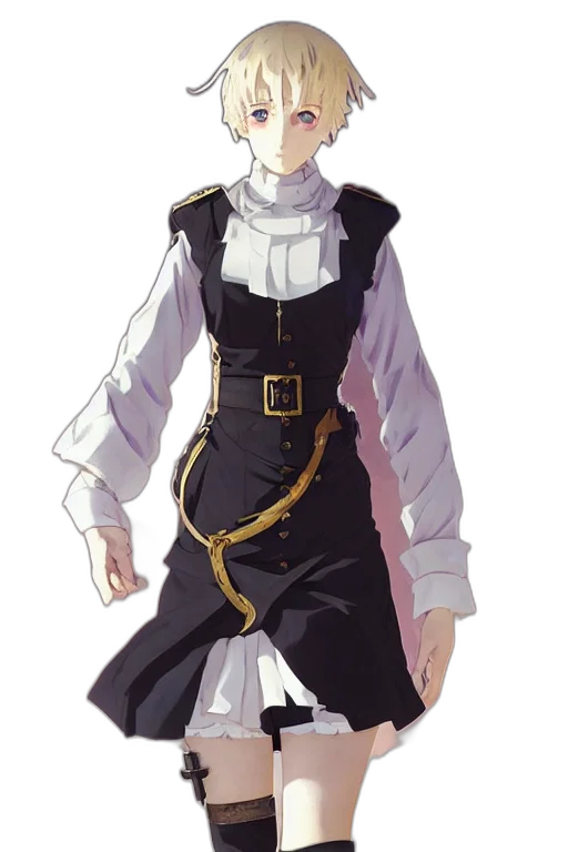staff, jacket, dress, concept art transparent PNG cut-out