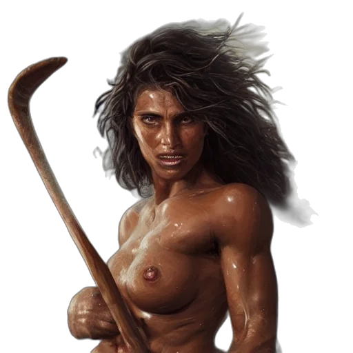 hair, weapon, sword, staff transparent PNG cut-out