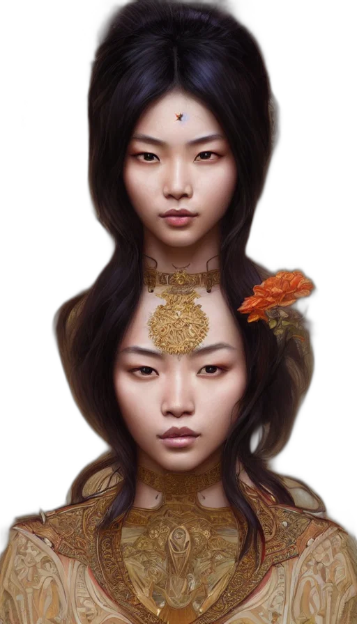 crown, face, jewelry, hair transparent PNG cut-out