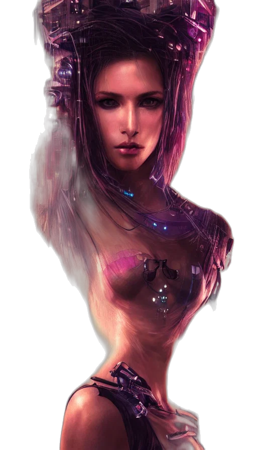 dress, robot, face, jewelry transparent PNG cut-out