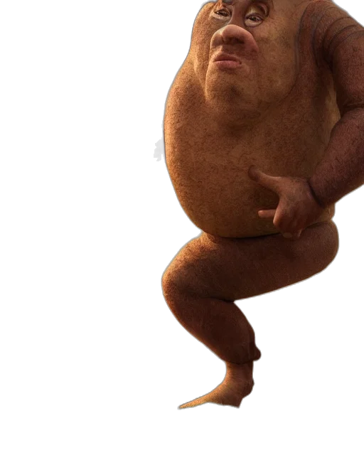 creature, animal, face, food, 3d render, concept art, photorealistic, movie transparent PNG cut-out
