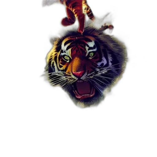animal, creature, staff, comic book art, fantasy art, concept art, pixel art, fire transparent PNG cut-out