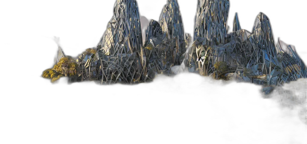 crown, hair, jewelry, 3d render, photorealistic, concept art, fog, forest transparent PNG cut-out