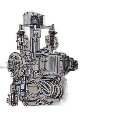3d render, highly, detailed, electrical transparent PNG cut-out