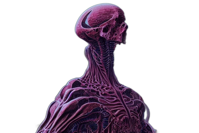 robot, creature, dress, bottle, 3d render, concept art, cyberpunk, photorealistic transparent PNG cut-out