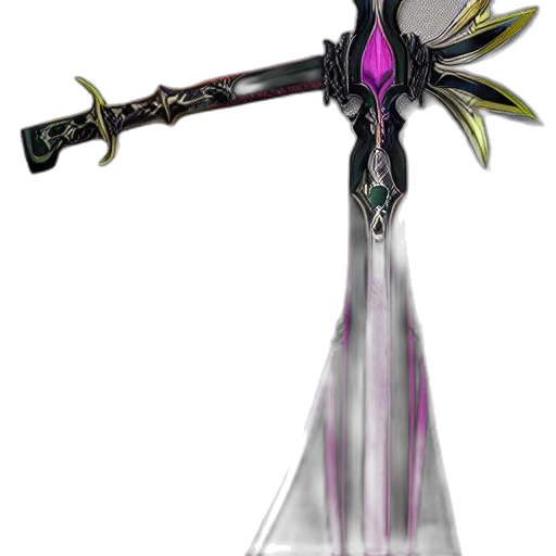 sword, weapon, staff, umbrella, concept art, fantasy art, 3d render, pixel art transparent PNG cut-out