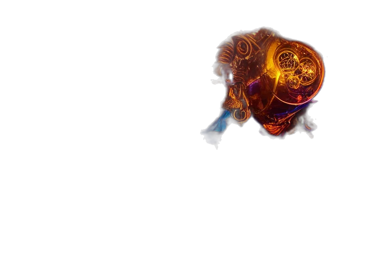 dragon, mask, weapon, creature, concept art, fantasy art, 3d render, photorealistic transparent PNG cut-out