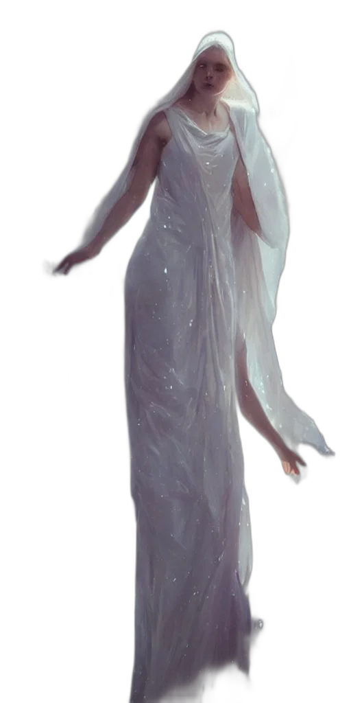 dress, staff, creature, mask transparent PNG cut-out