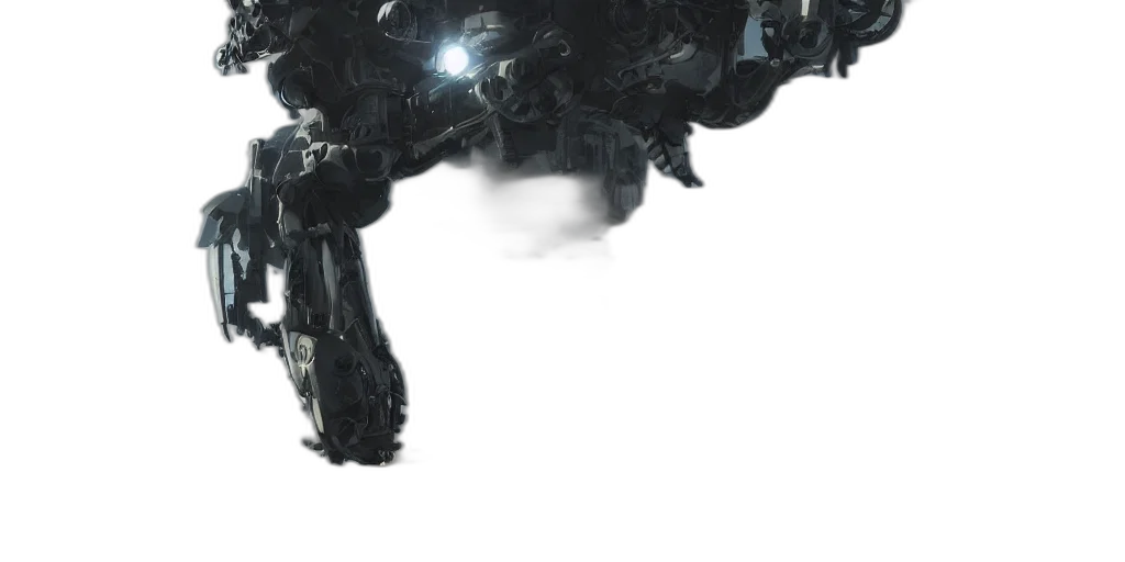 robot, weapon, dragon, creature, concept art, 3d render, cyberpunk, photorealistic transparent PNG cut-out