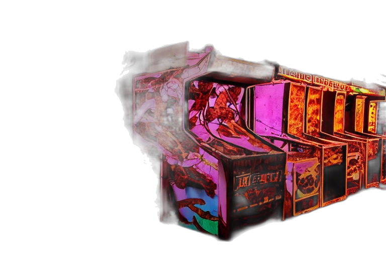 furniture, concept art, vaporwave, cyberpunk transparent PNG cut-out