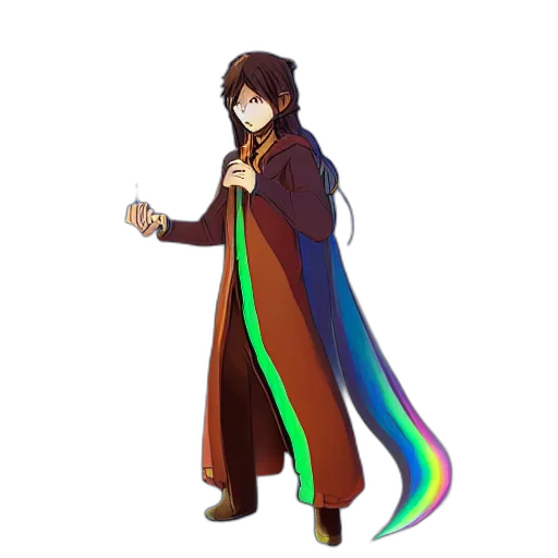 staff, pixel art, concept art, fantasy art, anime, dark, colorful, monochrome transparent PNG cut-out