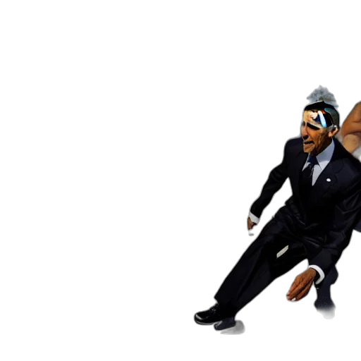 staff, 3d render, concept art, obama, skating, being, baller transparent PNG cut-out