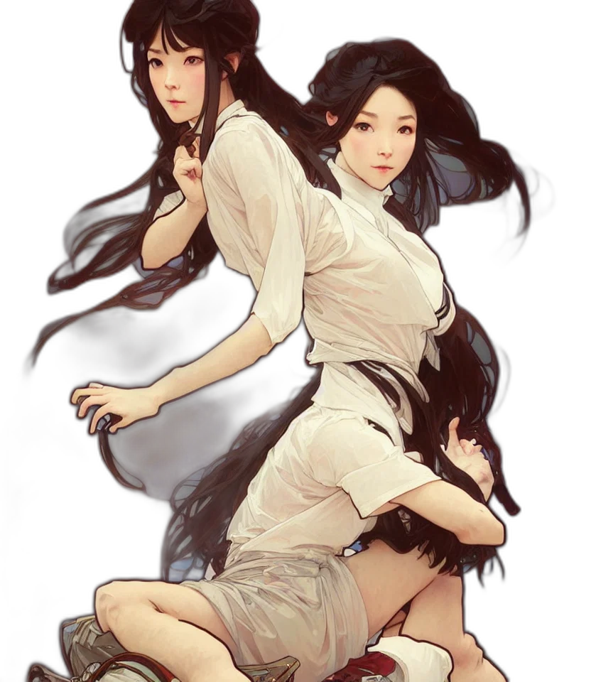 concept art, fantasy art, watercolor, pixel art transparent PNG cut-out