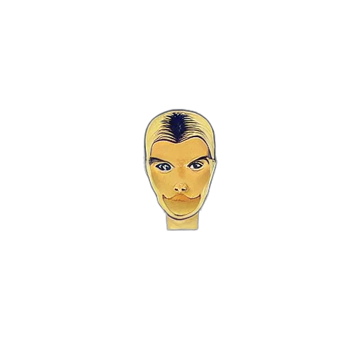 jewelry, mask, face, crown, pixel art, cartoon, concept art, 3d render transparent PNG cut-out