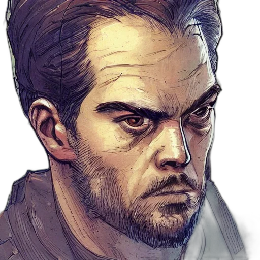 face, staff, mask, comic book art, concept art, watercolor, photorealistic, earth tones transparent PNG cut-out