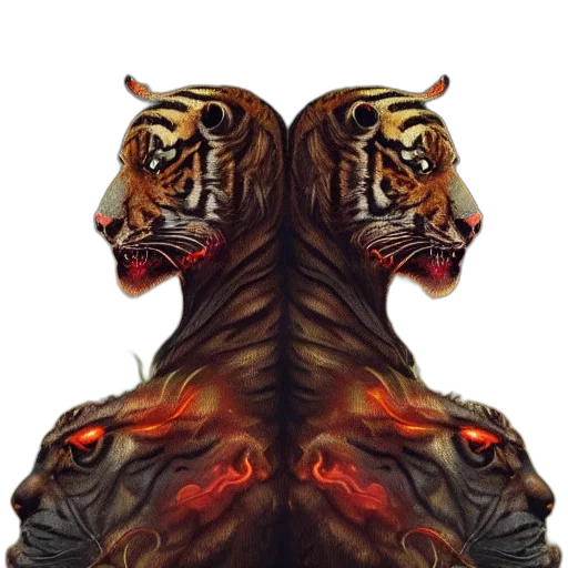 animal, mask, creature, face, concept art, fantasy art, photorealistic, 3d render transparent PNG cut-out