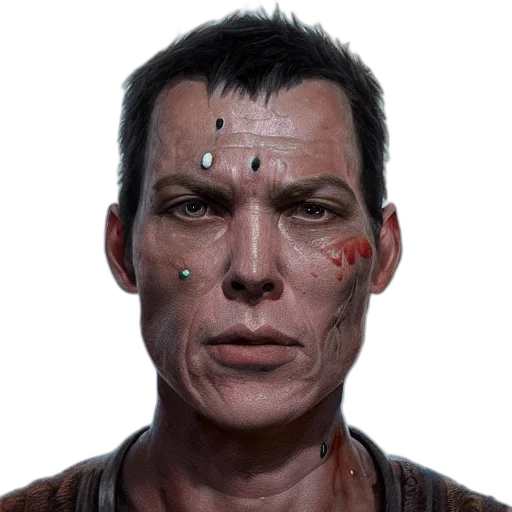 face, mask, photorealistic, concept art transparent PNG cut-out