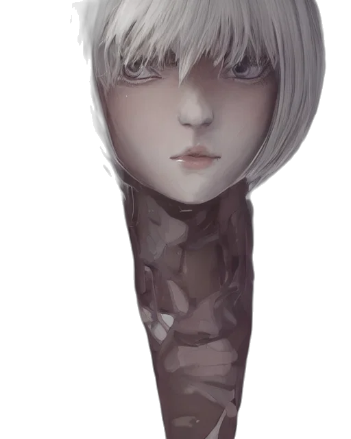 face, staff, sword, mask, fantasy art, watercolor, concept art, anime transparent PNG cut-out