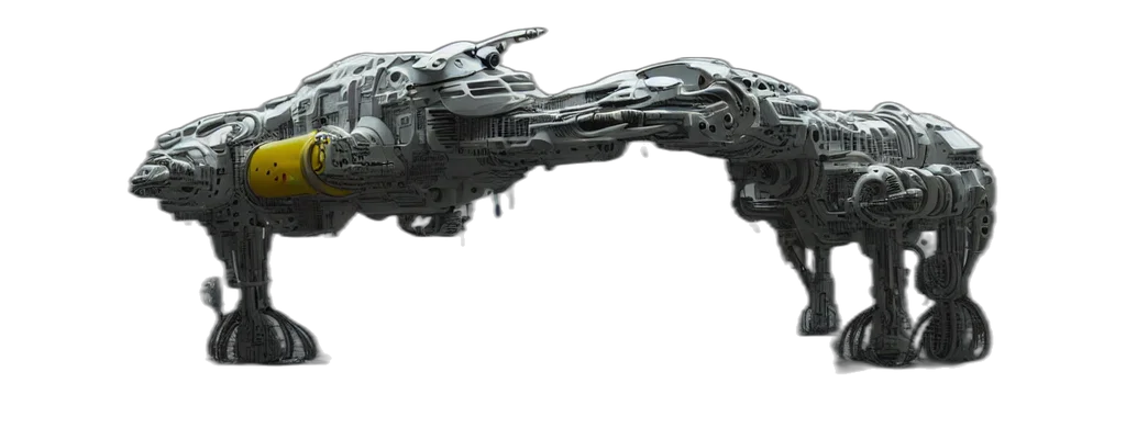 weapon, robot, dragon, car transparent PNG cut-out