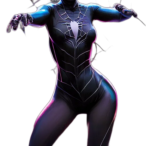 robot, concept art, comic book art, cyberpunk, 3d render, neon lights, dark, black transparent PNG cut-out