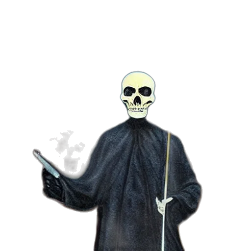 staff, jacket, mask, creature, concept art, 3d render, pixel art, watercolor transparent PNG cut-out