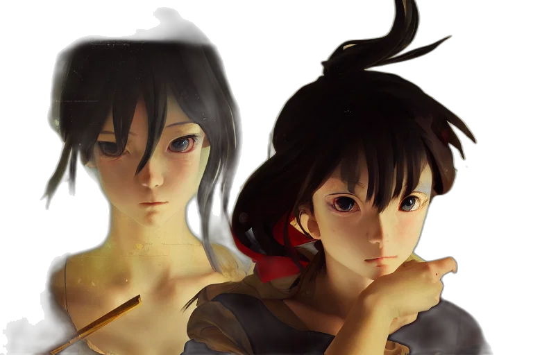 3d render, photorealistic, concept art, anime transparent PNG cut-out