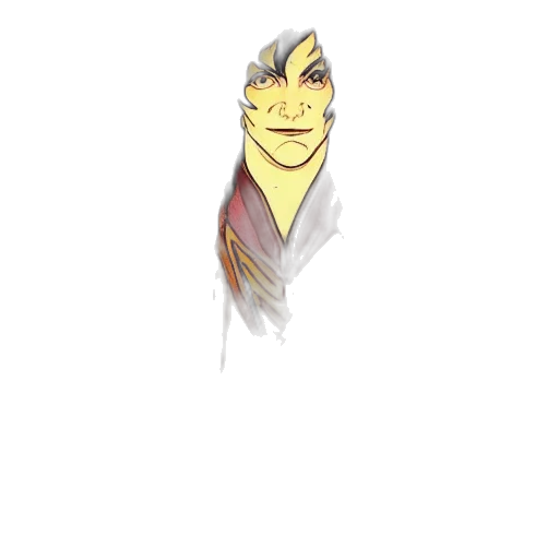 staff, face, creature, jacket transparent PNG cut-out