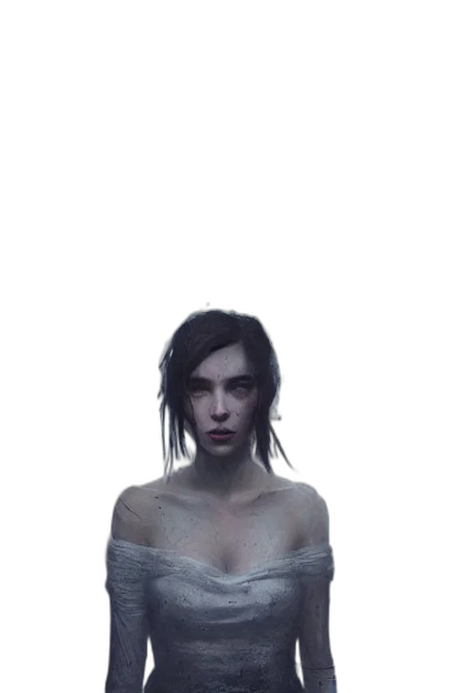 dress, face, creature, robot transparent PNG cut-out