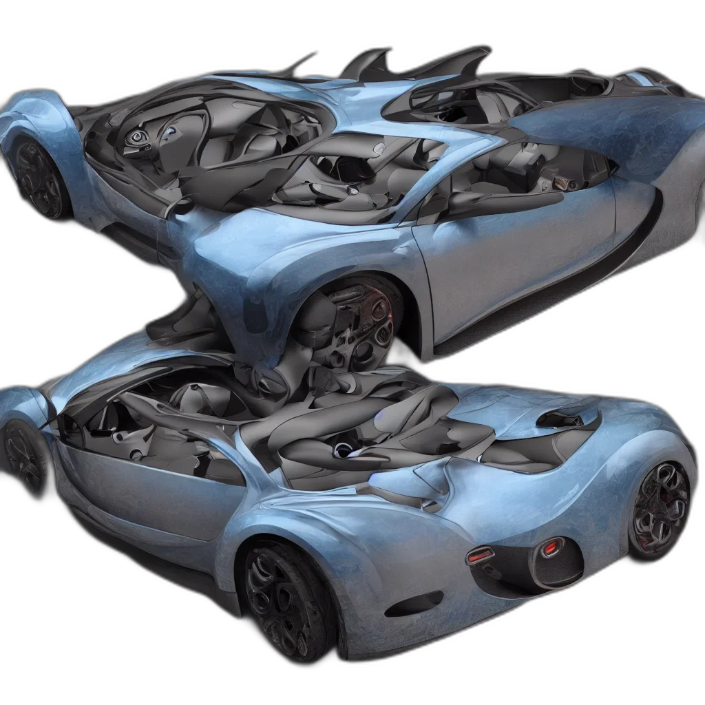 car, 3d render, concept art, photorealistic transparent PNG cut-out