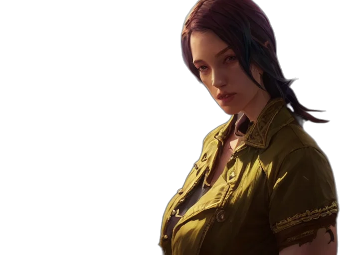 jacket, face, concept art, fantasy art transparent PNG cut-out