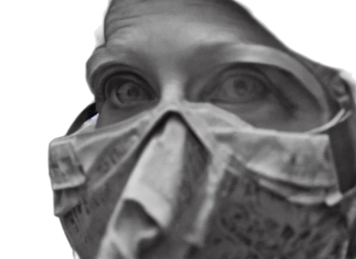 mask, face, creature, photorealistic, 3d render, cinematic, mid, shot transparent PNG cut-out
