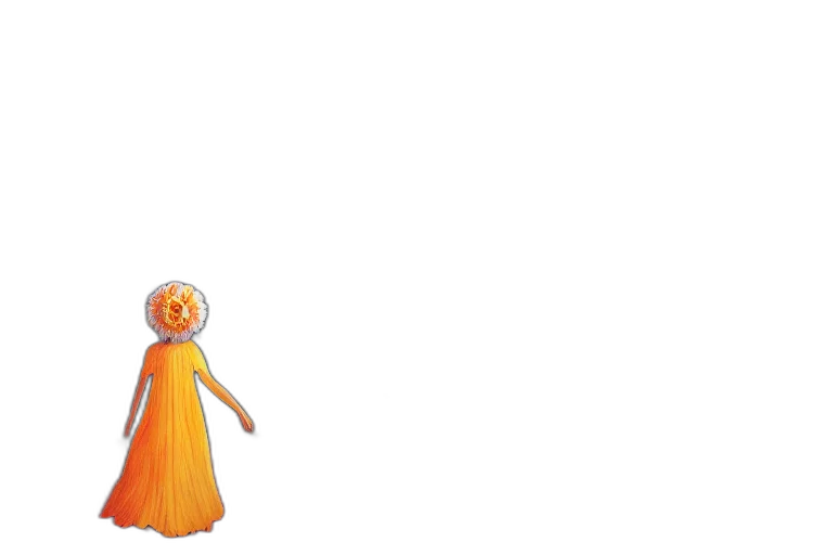 dress, staff, robot, creature, 3d render, concept art, pixel art, fantasy art transparent PNG cut-out